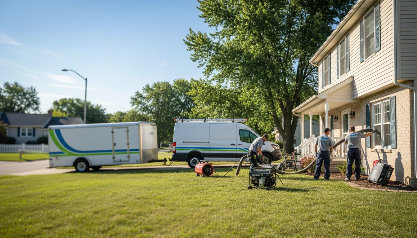 Flooded Basement Restoration And Cleanup With Repair in Springfield, NE near me